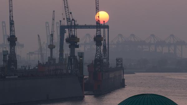 Sonnenuntergang Hafen (Hamburg)