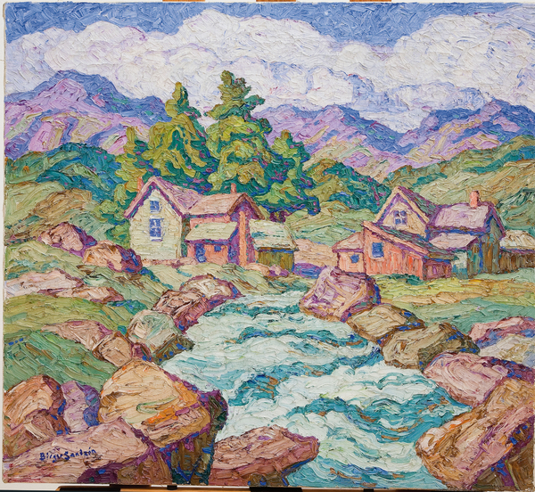Mountain Village, Georgetown, Colorado von Birger Sandzen
