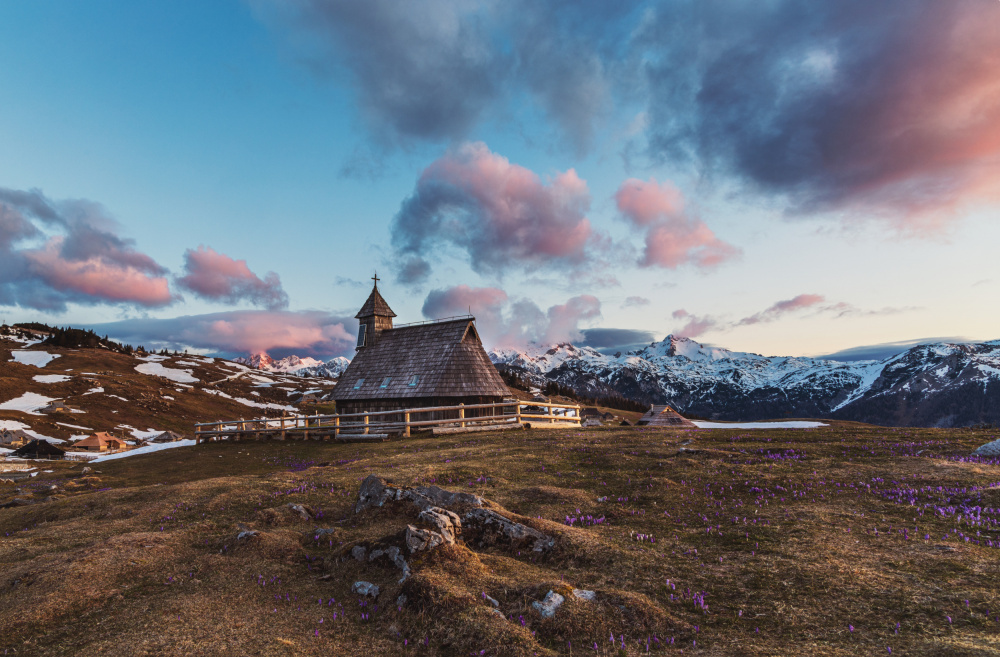 Morning on Velika planina von Bor