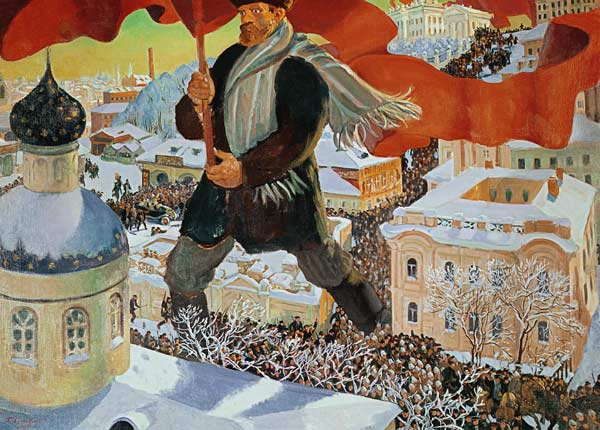Bolschewik von Boris Michailowitsch Kustodiev