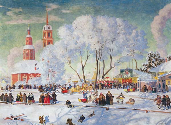 Fasching von Boris Michailowitsch Kustodiev
