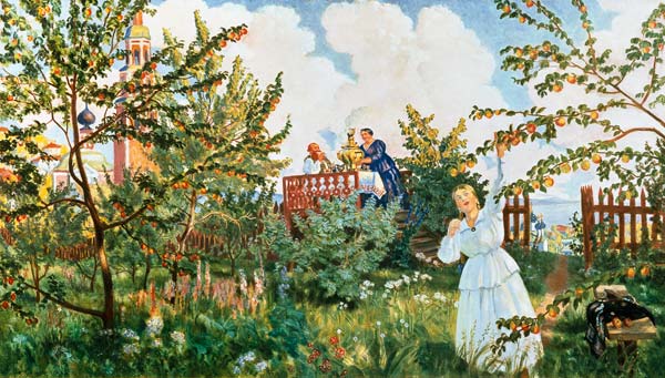 The Orchard von Boris Michailowitsch Kustodiev