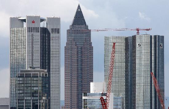 Frankfurter Bankenskyline von Boris Roessler