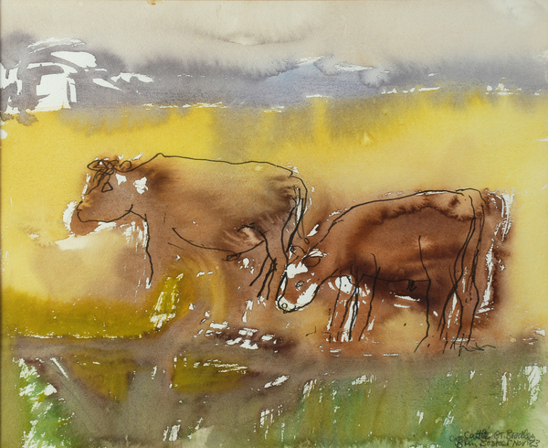 Cattle in the Meadow von Brenda Brin  Booker
