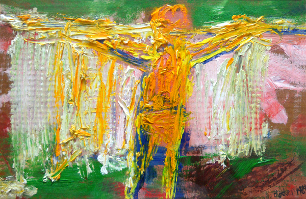 Hanging Washing on a Green Sky von Brenda Brin  Booker