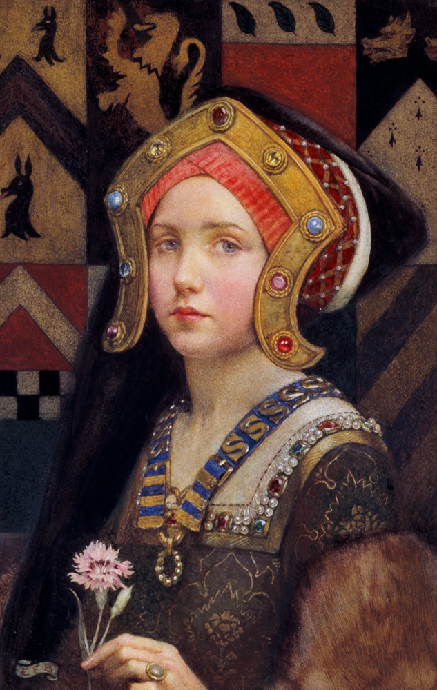 Head of a Tudor Girl von Brickdale Eleanor Fortescue