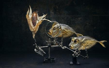 Fish and corn