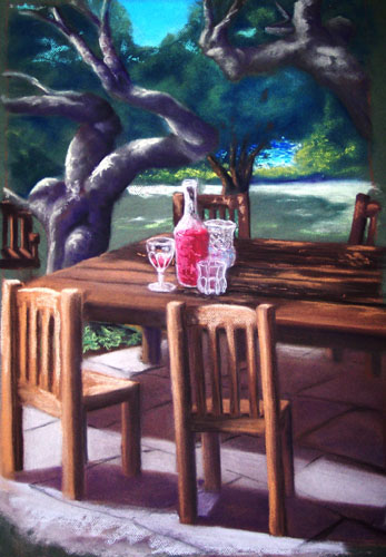 Ein Glas Rosé im Süden von Brigitte Courté