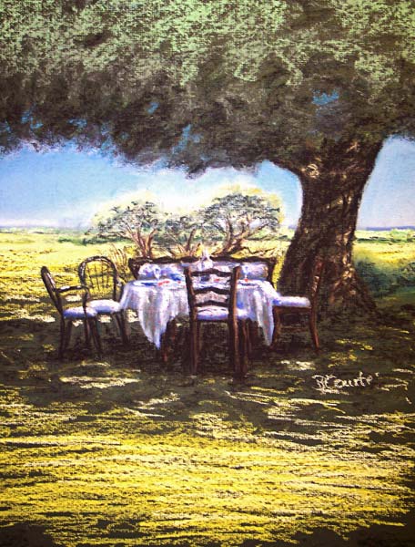 Mittagsruhe in den Bergen Côte d´Azur von Brigitte Courté