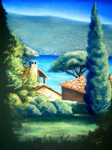 Morgendlicher Blick auf die Bucht von Pramousquier von Brigitte Courté