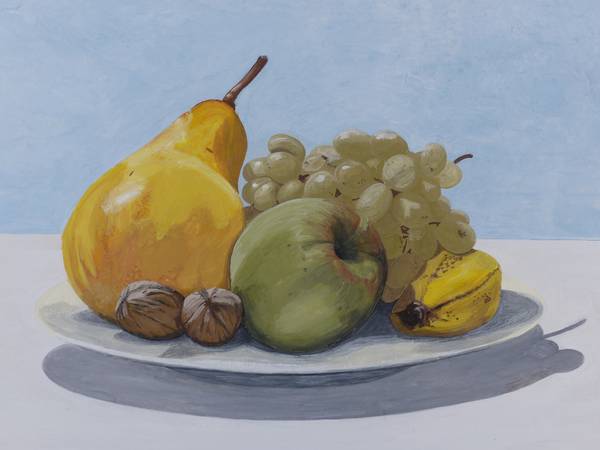 Ausschnitt aus Obstteller von Brigitte Müller