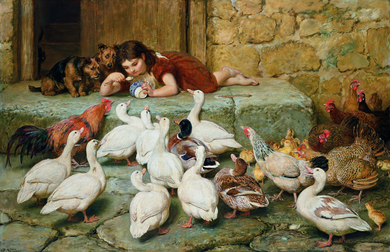 The Last Spoonful von Briton Riviere