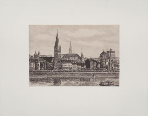 Düsseldorf, Rheinuferpromenade von Bruck