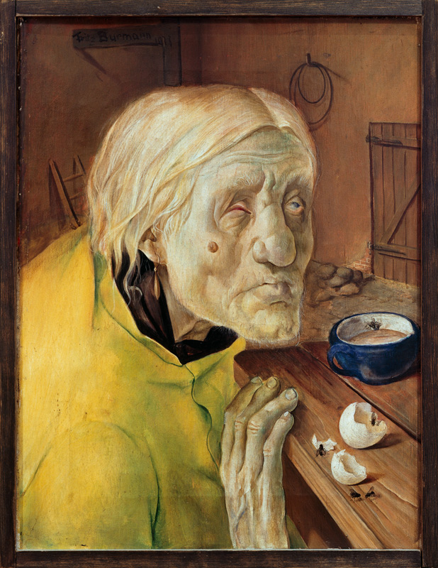 Frau Biene aus Worpswede, 87 Jahre alt von Burmann Fritz