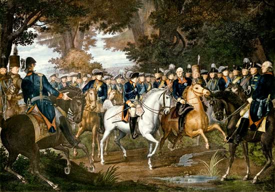 Rückkehr Friedrichs II. von Preussen vom Manöver von C. Cunningham