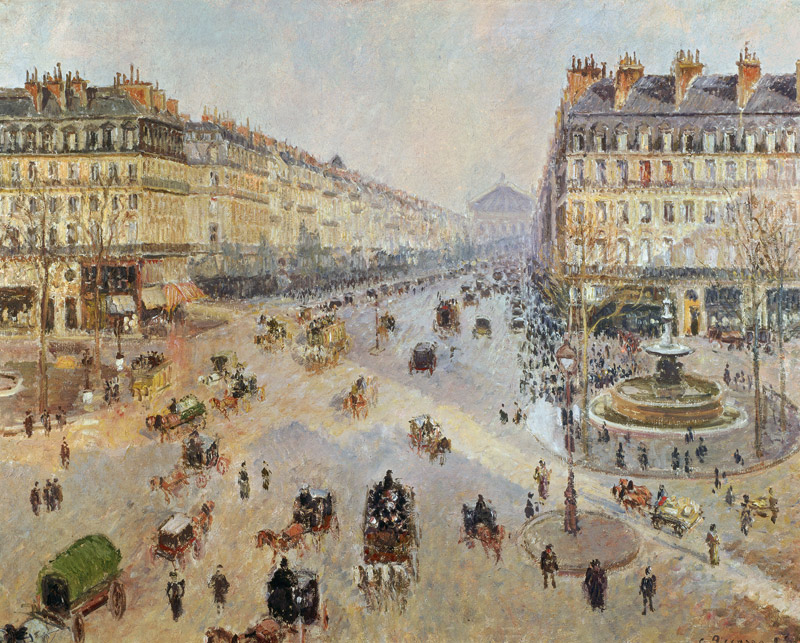 The Avenue de L'Opera, Paris von Camille Pissarro