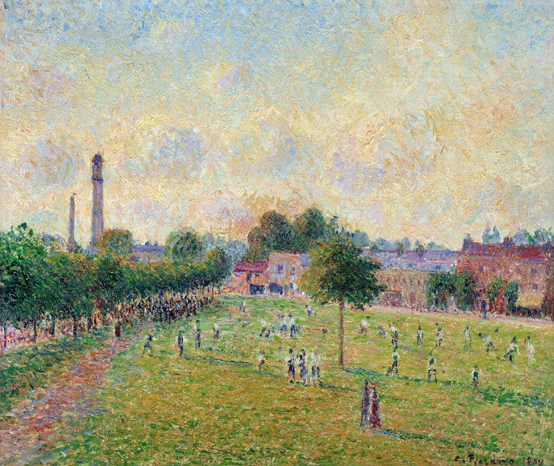 Kew Green, London von Camille Pissarro