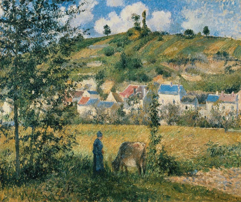 Landscape at Chaponval von Camille Pissarro