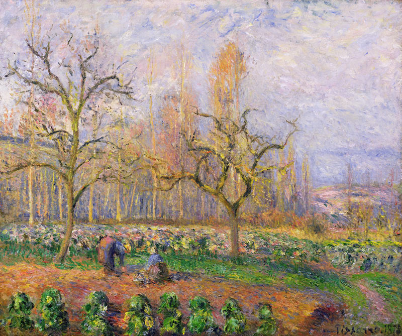 Orchard at Pontoise von Camille Pissarro
