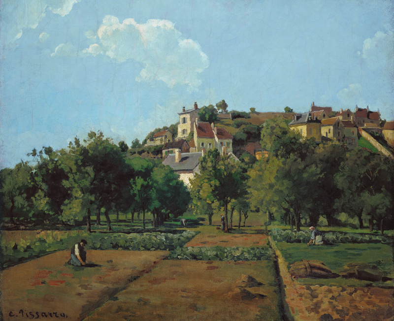 Pontoise, or The Gardens of the Hermitage, Pontoise von Camille Pissarro