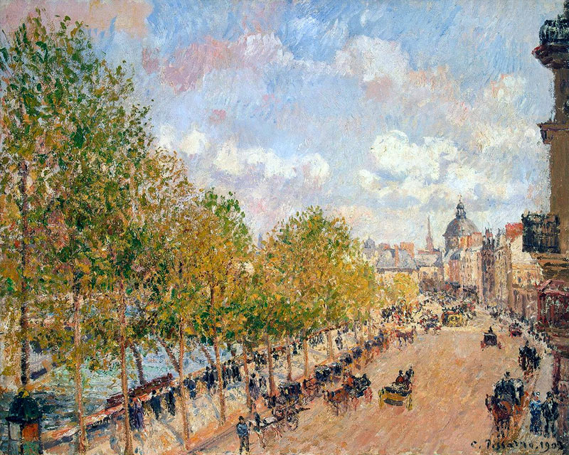 Quai Malaquais am sonnigen Nachmittag von Camille Pissarro