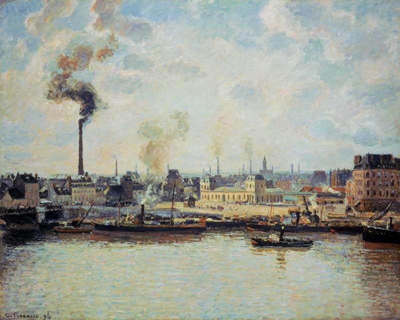 Quai de Saint-Sever in Rouen von Camille Pissarro