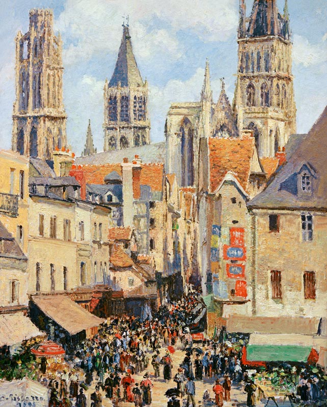 Die Rue de l´Epicerie in Rouen von Camille Pissarro