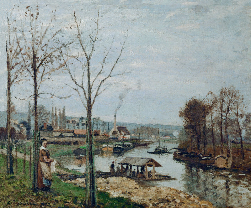 Pissarro / Port-Marly / 1872           . von Camille Pissarro