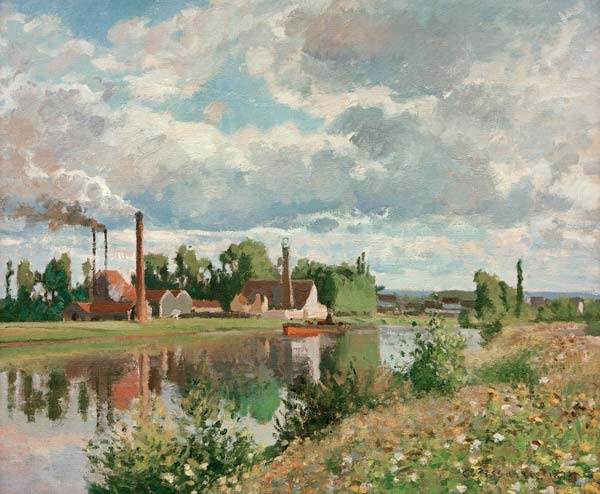 Die Oise bei Pontoise von Camille Pissarro