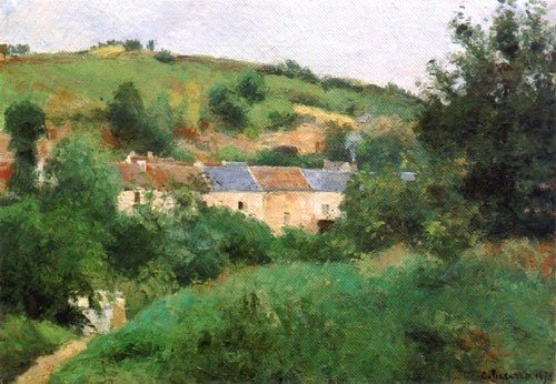 Die Dorfstrasse von Camille Pissarro