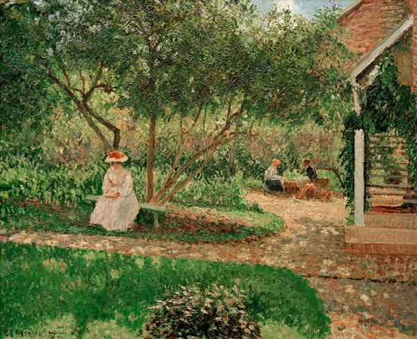 Pissarro / Coin de jardin à Eragny von Camille Pissarro