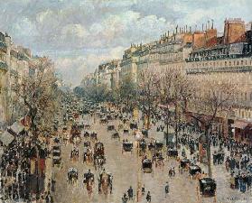 Der Boulevard Montmartre in Paris.