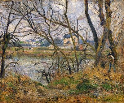 The Banks of the Oise, near Pontoise, Cloudy Weather