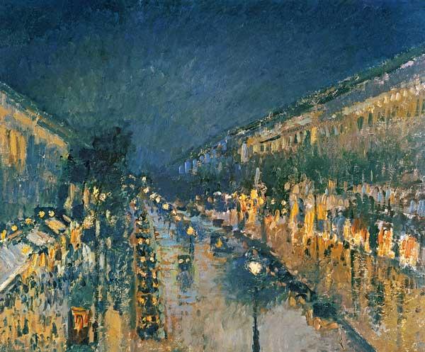 Boulevard Montmartre, bei Nacht