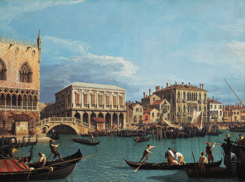 View of the Riva degli Schiavoni von Giovanni Antonio Canal (Canaletto)