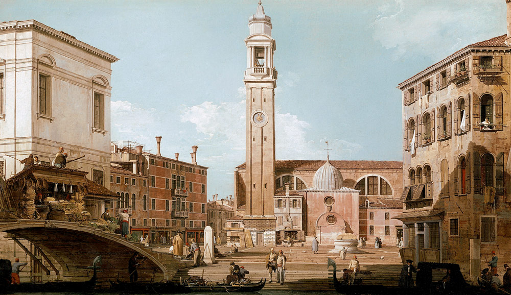 Der Campo Santi Apostoli von Giovanni Antonio Canal (Canaletto)