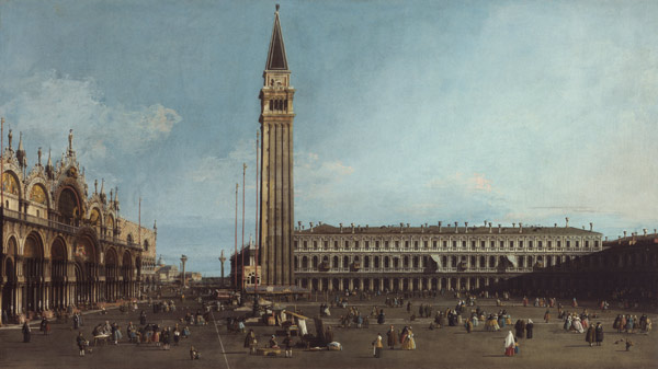 Der Markusplatz in Venedig von Giovanni Antonio Canal (Canaletto)