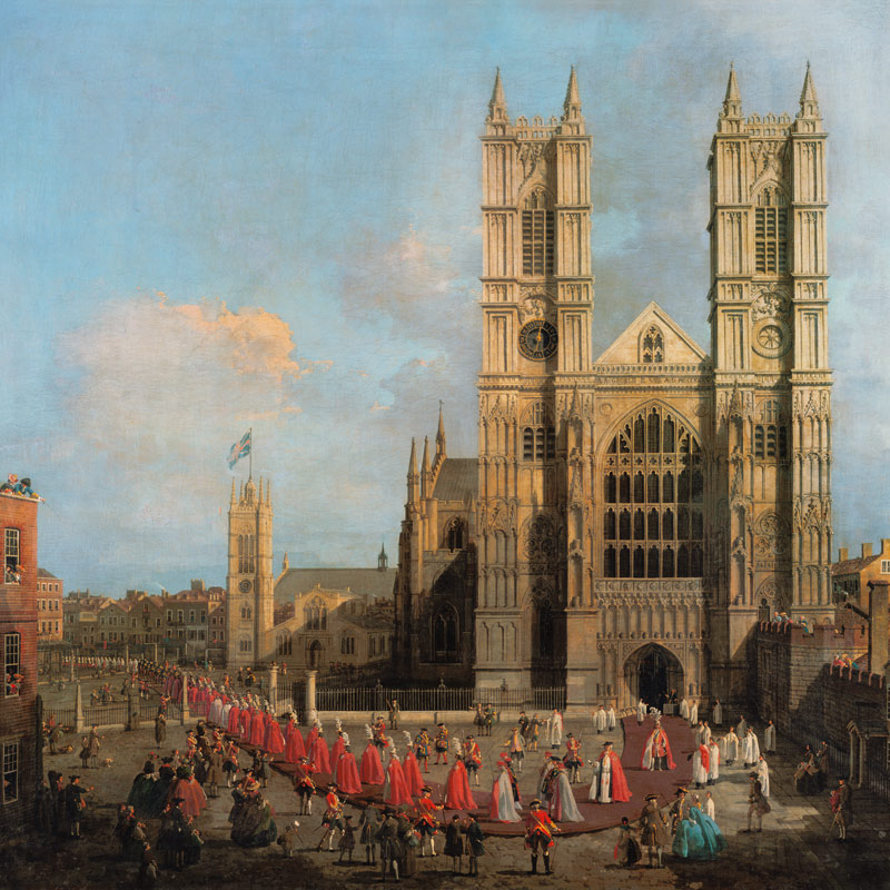 Procession of the Knights of the Bath von Giovanni Antonio Canal (Canaletto)