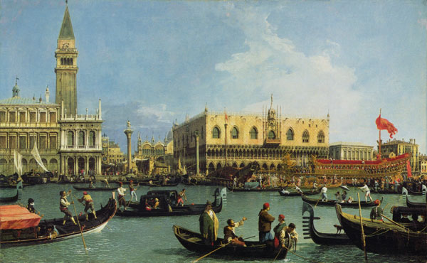 Die Rückkehr des Buccintoro, Venedig von Giovanni Antonio Canal (Canaletto)