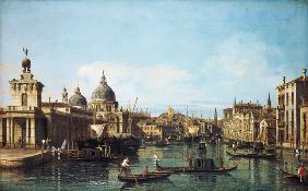 Am Beginn des Canale Grande in Venedig