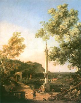 Capriccio: River Landscape with a Column