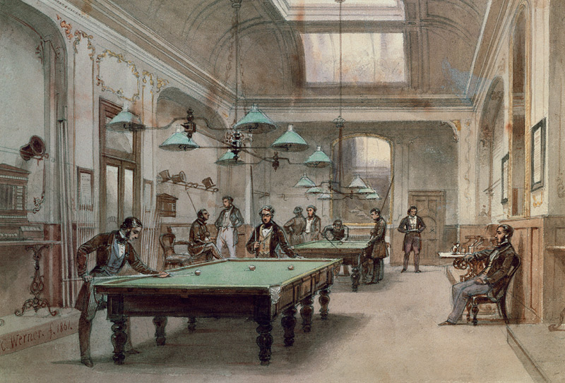 A Billiard Room von Carl Friedrich Heinrich Werner