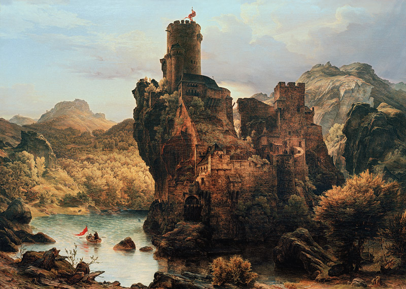 Das Felsenschloß von Carl Friedrich Lessing
