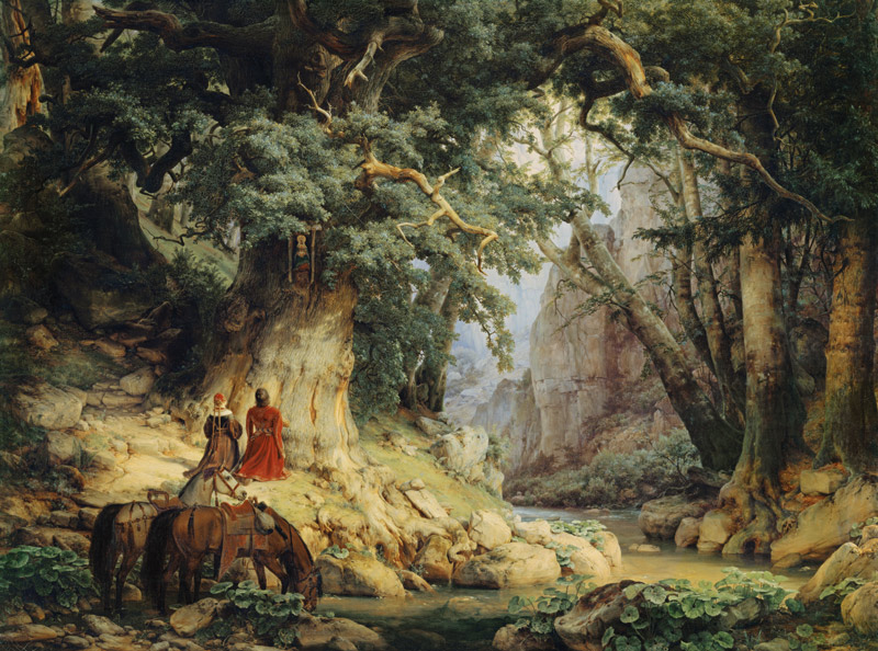 Die tausendjährige Eiche von Carl Friedrich Lessing