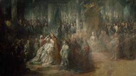 Die Krönung des Königs Gustav III. von Schweden