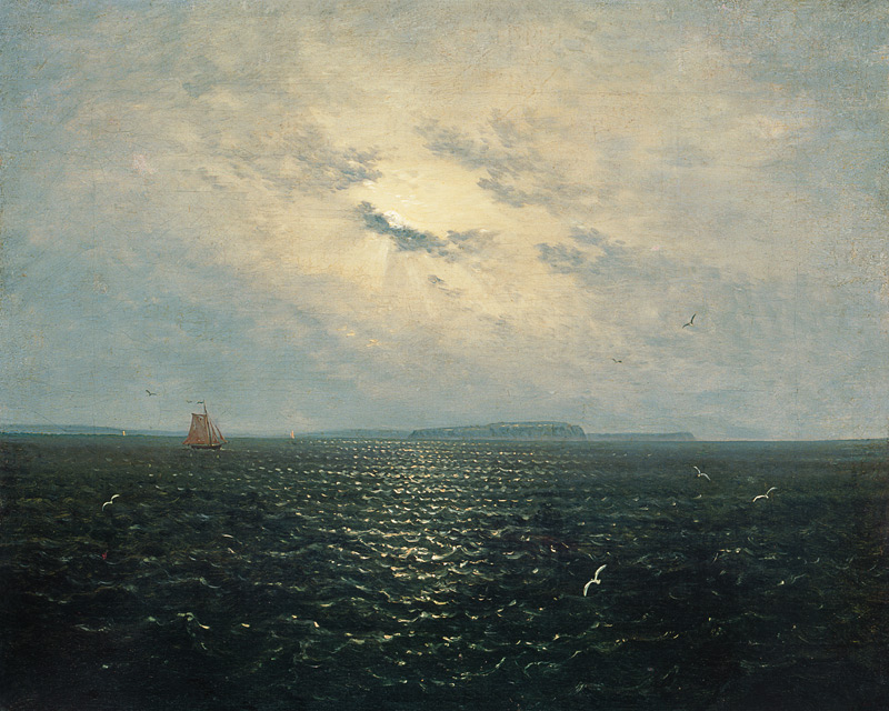 Mondnacht bei Rügen von Carl Gustav Carus