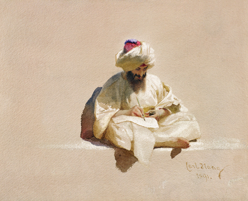 The Letter Writer von Carl Haag