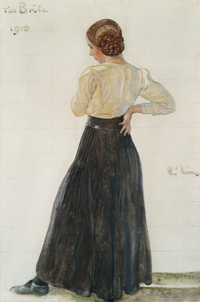 Brita, 17-jährig von Carl Larsson