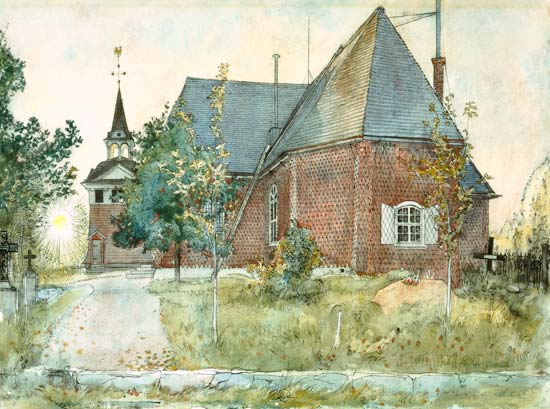 Old Sundborn Church, from 'A Home' series von Carl Larsson