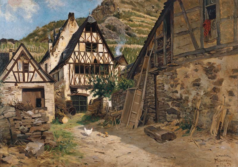 Das Rathaus in Moselkern von Carl Malchin